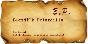 Buczák Priszcilla névjegykártya